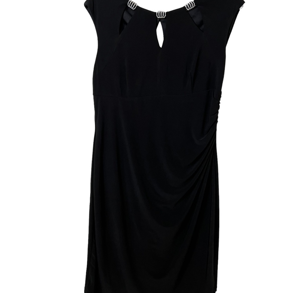 NWOT…Scarlett Women's Black Sleeveless Cut Out Neck Party Cocktail D size 14☑️ - Picture 6 of 8